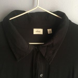Classic black button down